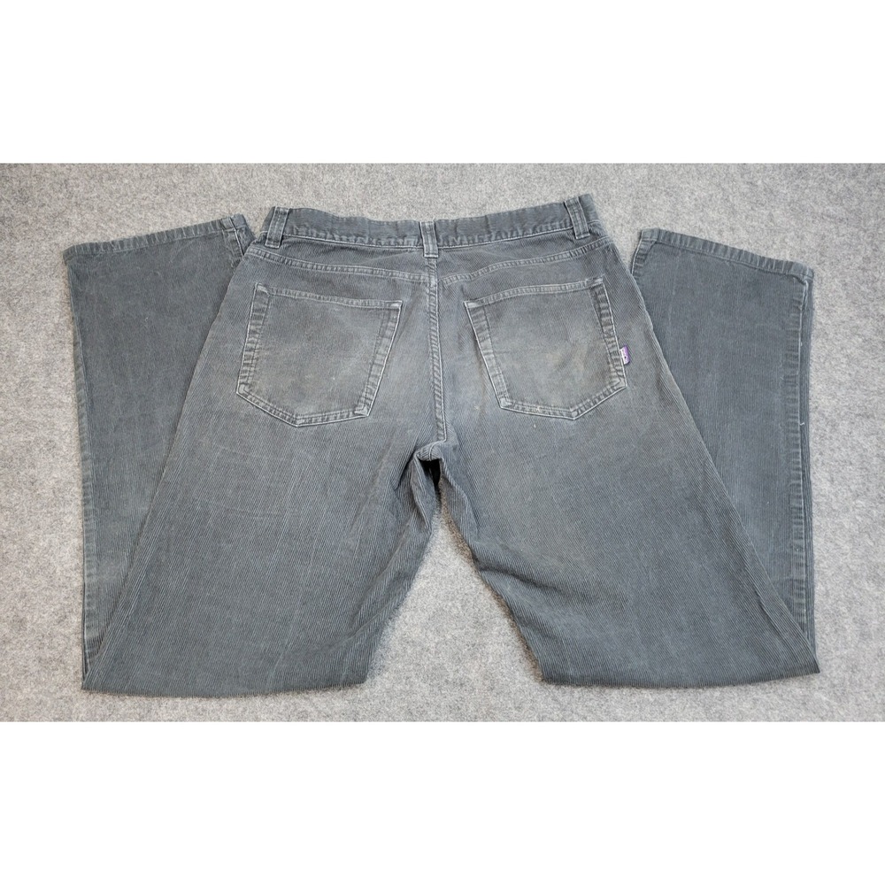 Patagonia Pants Mens 32R Dark Gray Corduroy Mid Rise Straight Leg Preppy Y2K